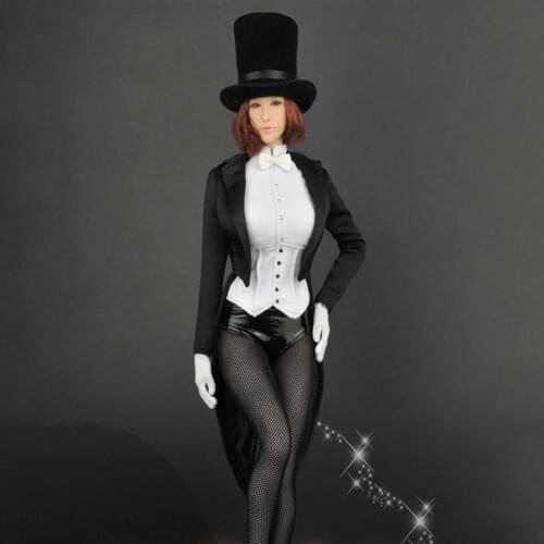 ZY50311/6 Scale Female Swallowtail Costume Set Girl Clothes Suit Set For 12'' Action Figure Accessories