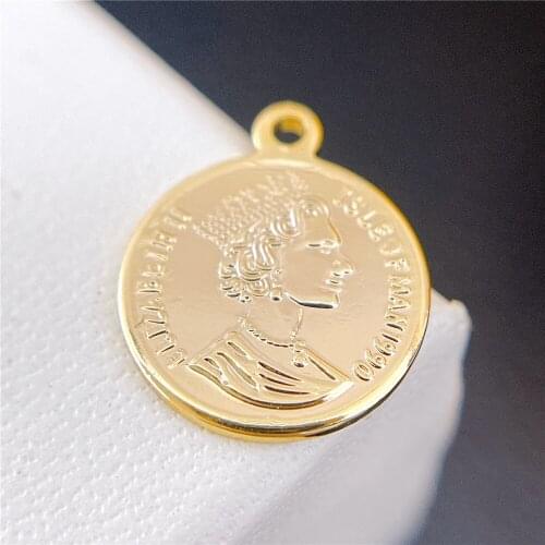 1PCS real 18K Gold plated jewelry accessories charms pendants DIY bracelet necklace making jewelry findings