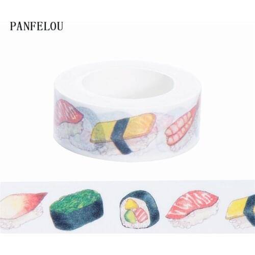 10M*15mm Seaweed sushi stickers Washi Masking tape Quality good price HOT sell DIY Scrapbook Embellishments Decoration