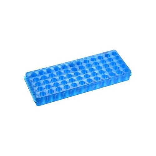 2 Pcs 2 Kind of Tube Rack Polypropylene 60-Well Blue for 0.5ml, 1.5ml, 2ml