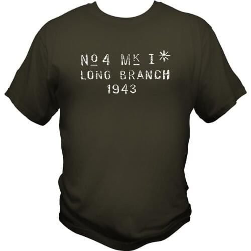 2019 Long Branch Enfield No4 MkI Receiver Stamp T shirt WWI British 303