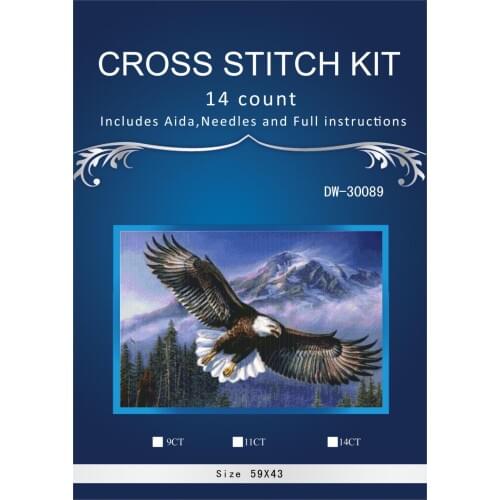 40*30CM flying bird 2016 home Decor counted 14ct white canvas similar DMC Cross Stitch kits14CT needlework Set DIY embroidery