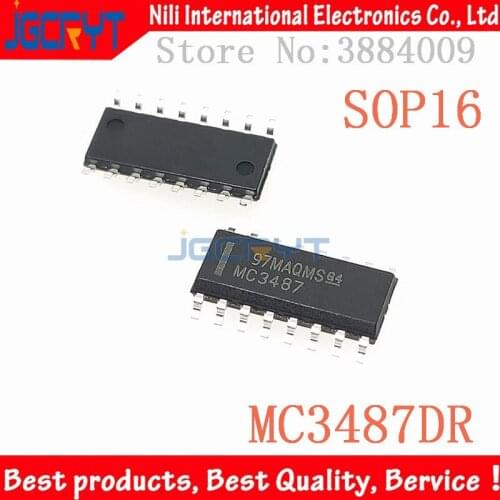 5 unids/lote MC3487DR MC3487 SOP-16 Line driver Narrow body 3.9mm