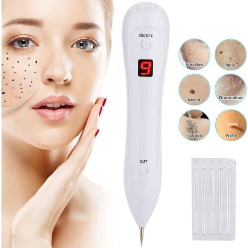 Effective 9 Gears LED Lighting Laser Tattoo Mole Removal Machine Face Care Skin Tag Removal Freckle Wart Dark Spot Remover