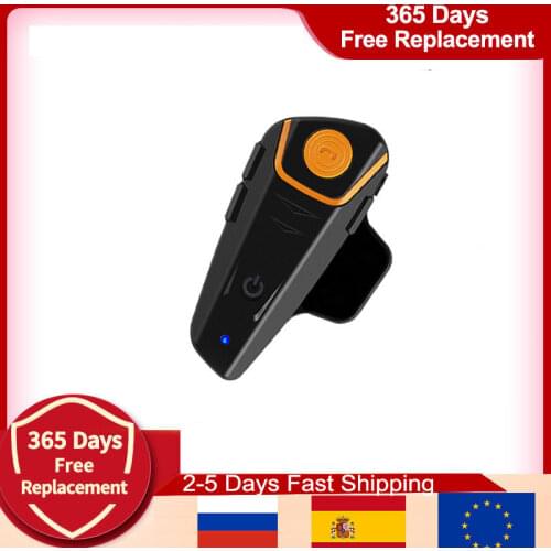 2020 Version Intercomunicador Moto motocicleta BT-S2 IPX7 FM 1000M Motorcycle bluetooth Intercom helmet Headset