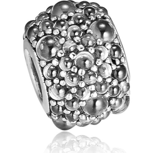 CKK 925 Sterling Silver Shimmering Droplets Charms Original Fashion Beads Fits Bracelets & Bangle DIY Jewelry