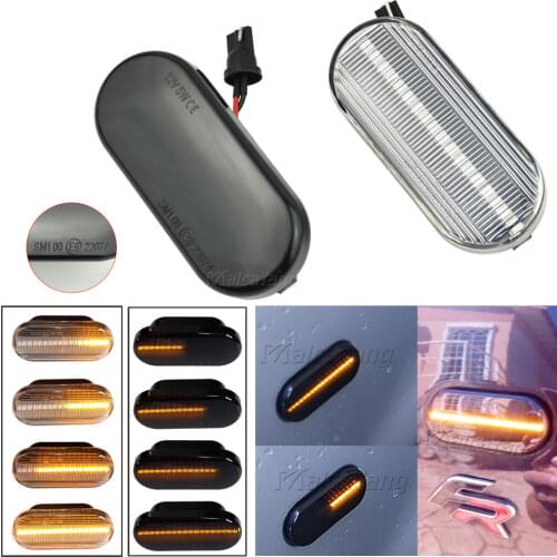 For Volkswagen VW Bora Golf 3 4 Passat 3BG Polo SB6 SEAT Ibiza Leon Skoda Ford Dynamic Side Marker Flashing Turn Signal Light
