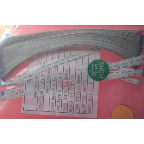 FFC 0.5pitch 9pin 150mm long type B Flexible Flat Cable For TTL LCD DVD Computer Printer AWM 80C 60V VW-1V
