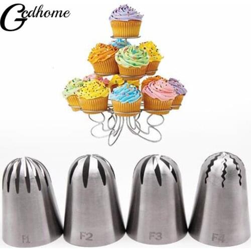Pastry Cream Steel Stainless Nozzle Icing Piping Set Decorating Cupcake Cakes Baking Tools