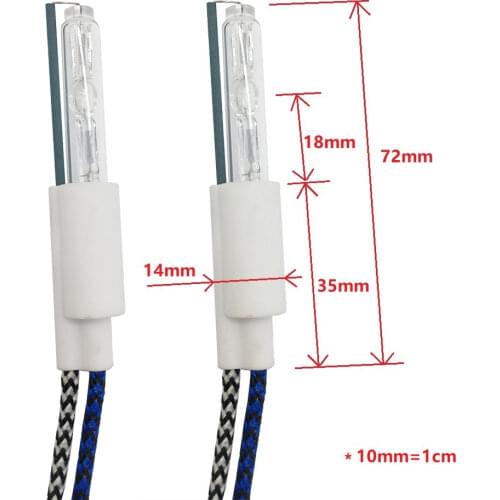 2 PCS HID Xenon Lamp Headlights Replacement AC 12V 55W For HID Projector Lens Xeon Bulbs 4300K 6000K 8000K Car Light Accessories