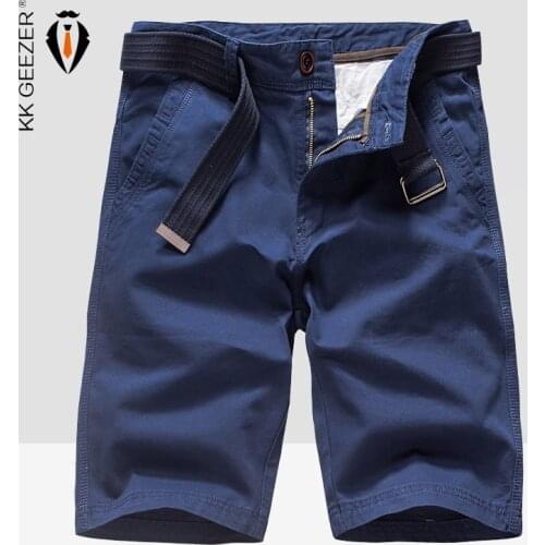 Men Shorts Military 100% Cotton Loose Casual Pocket Shorts Summer Fashion Brand Khaki Male Short Pants Tactical DropShipping