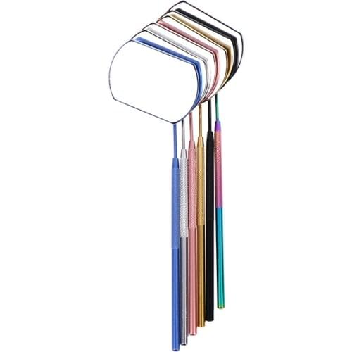 Portable Stainless Steel Tool For Oral And Dental Care Of Multifunctional Eyelash Extended Makeup Grafting Mirror