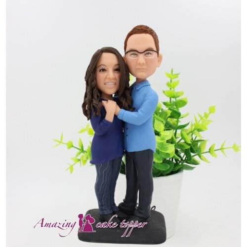 2019 AMAZING CAKE TOPPER Toys we will be together forever And Groom Gifts Ideas Customized Figurine Valentines Day
