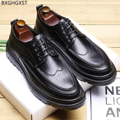 Casual Business Shoes Men Black Wedding Shoes for Men 2021 Luxury Designer Oxford Men Dress Shoes Leather Chaussure Homme Sapato