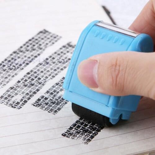 Personal Identity Protection Stamp Roller Seal Private Information Guarding Theft Prevention Masking out Stamper For Information