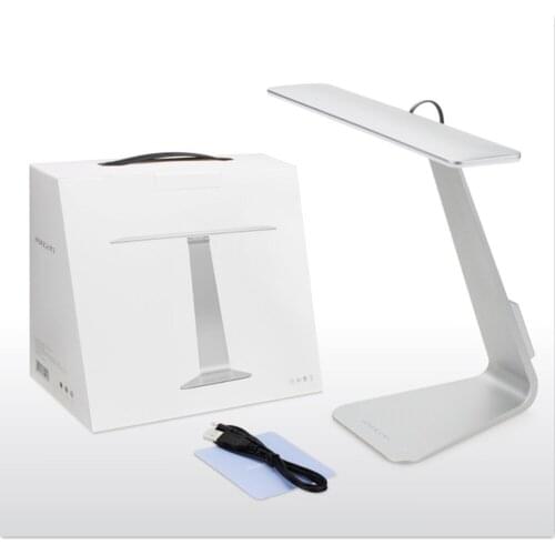 Usb Oplaadbare Folding Ultradunne Mac Stijl Bureaulamp Touch Dimmen Tafel Nachtlampje Voor Kinderen Kids Lezen Studie