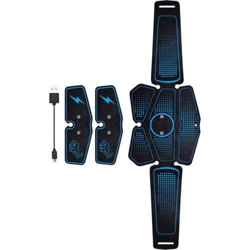 Abdominal Muscle Stimulator Trainer EMS Abs Weight Loss Fitness Equipment Training Slimming Belt Exercise Sport Kit