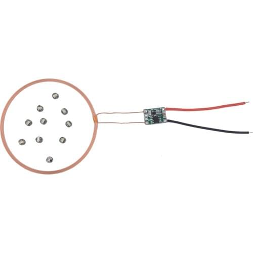 Taidacent 80mm Remote Coil Induction 5 Volt Charging Usb Module Led Mirror Wireless Charger Lamp Wireless Fast Charger