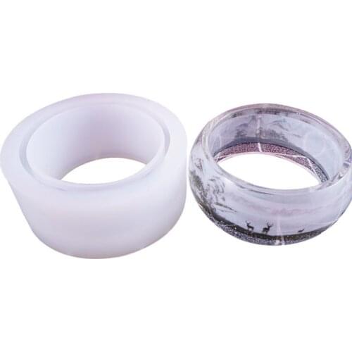 UV Crystal Epoxy Silicone Mold Super Wide Bracelet DIY Handmade Jewelry Resin Model Molds