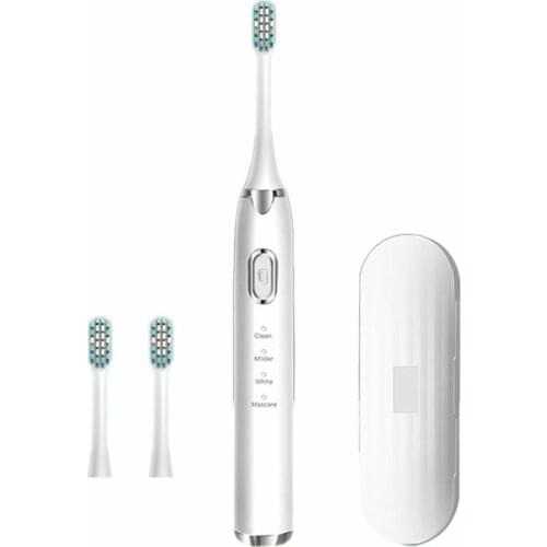 Ultrasonic Electric Toothbrush Adult Timer Brush 16 Gear USB Charger Rechargeable Tooth Brushes Replacement Heads Set