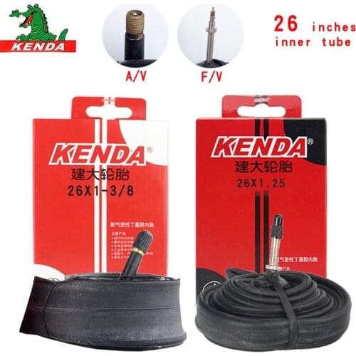 Kenda Bicycle Inner Tube Mountain Bike Tube Tires 26 *1-3/8 26*1.25 S/V F/V Cycling Bicycle parts butyl rubber Inner Tube