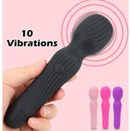 Magic Wand Dildo Vibrator G Spot Vagina Vibrator Sex Toys for Women Thread Massager AV Stick Clitoral Stimulator 10 Speed
