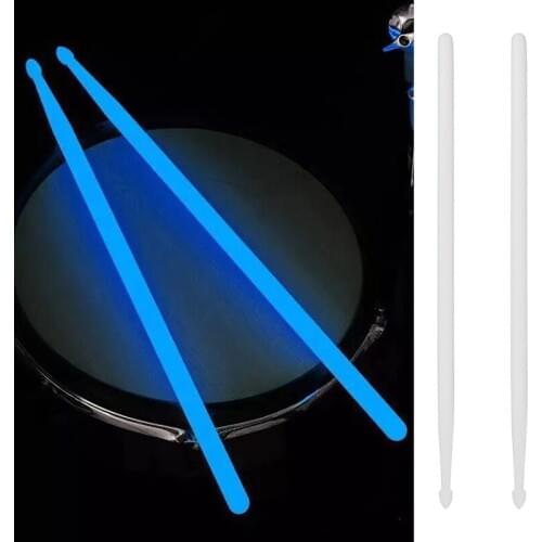 1Pair 5A Luminous Drum Stick Drum Set Fluorescent Drumsticks Jazz Drumsticks Stage Glow in Dark Drum Accessories