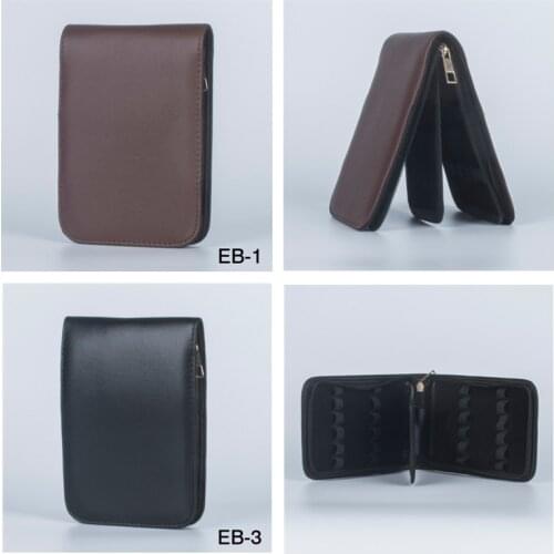 1Pc Artificial Leather Fountain Pen Case 175*120*25mm 12 Pens Fountain Pen Roller Leather Case Holder Stationery For Student