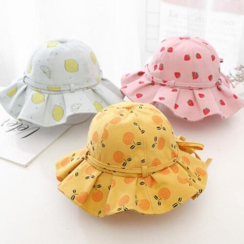 1pcs Baby Bucket Hat Outdoor Bowknot Kids Girl Sun Protection Beach Quality Cap Uv High Hat E4L8