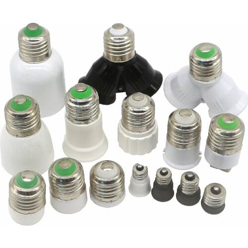 1Pcs E27 B22 E12 G9 GU10 MR16 E14 E17 E40 G24 2E27 Lamp Base LED Corn Bulb light Lamp Holder Converter Socket Adapter Conversion