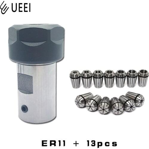 13pcs High Carbon Steel ER11 Spring Collet 1-7mm High Precision with ER11Motor Shaft For CNC Engraving Machine Lathe Mill Tool