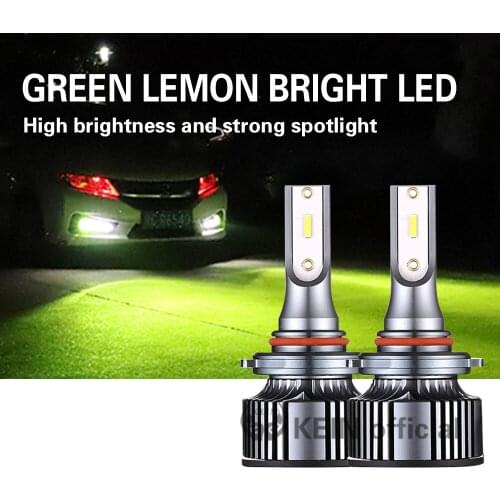 KEIN 2pcs Fan Cooling Car Headlight Led Bulb H7 H4 H11 H1 H3 9005 HB3 9006 HB4 Fog Light Super Bright Three Colors Led Headlamp