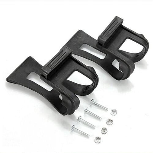 2 PCS Cycling Bicycle Strapless Bike Toe Clips Half Clips With Screws Delicate New Accessories