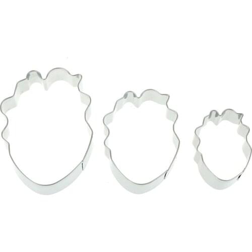 3pcs Parrot Tulip Petal Flower Cookie Cutter Cake Decorating Tools Fondant Sugarcraft Candy Cupcake Biscuit Molds