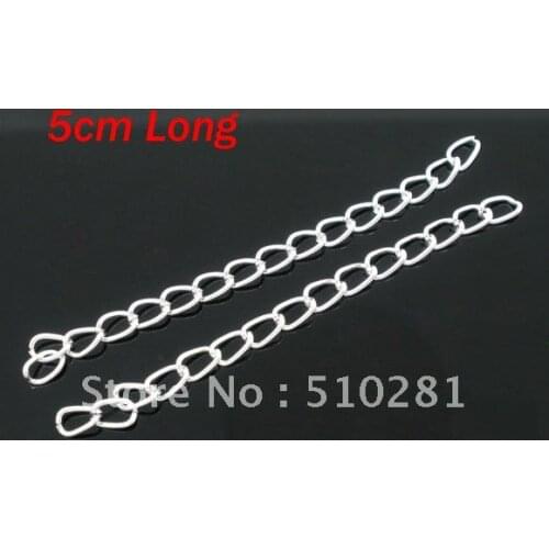 3 days promotion! The price is very cheap !!! 1000pc Silver Plated Extended Tail Extender extention jewelry chain