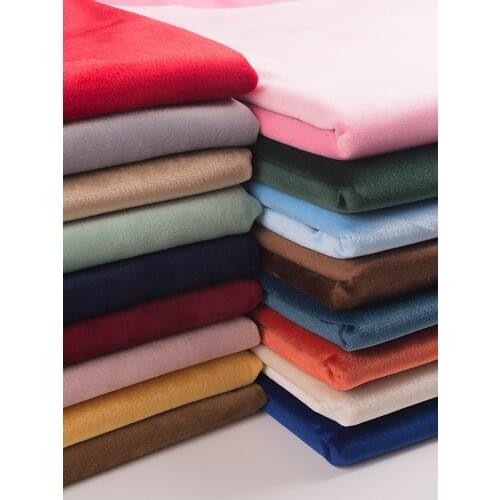 155cmx50cmVelvet Fabric Sofa Fabric Solid Color Holland Velvet Sofa Cover Pillow Cushion Bedding Curtain Background Cloth Fabric