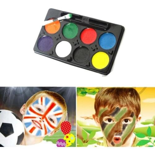 Harmless DIY COSPLAY Clown Painting Make Up Palette Face Body Paint 8 Colors Halloween