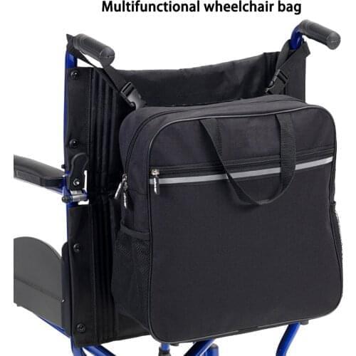 Wheelchair Side Bag Armrest Pouch Organizer Bag Phone Pocket Walker Scooter Great Accessory for your mobility devices