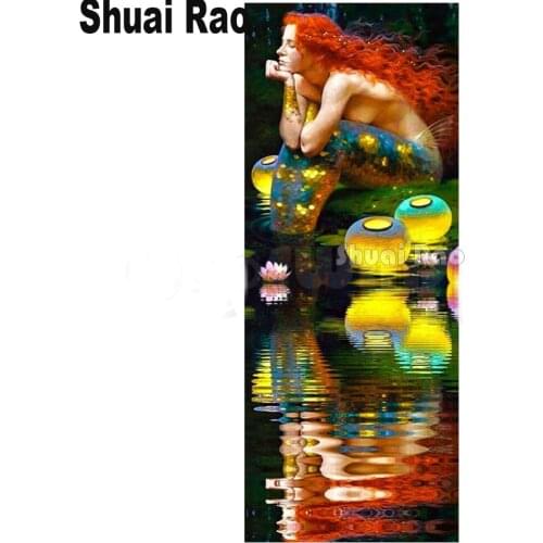 Large Diamond Painting Fantasy Mermaid,goddess, Handmade Needlework DIY Diamond Embroidery sale puzzle Mosaic Rhinestone art