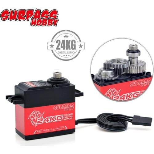 Splash Water Surpass Hobby S2400BL Brushless Motor 24KG Full Metal Gear Digital Servo for 1/8 1/10 RC Car Buggy Boat Robot