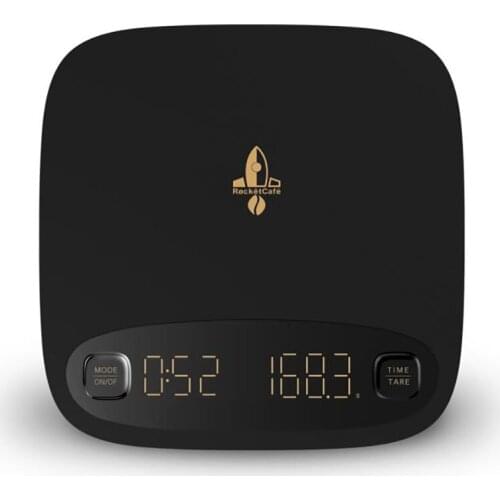 Rocket Small Coffee Electronic Scales With Timer Digital Kitchen Scale High Precision LED Smart Kitchen Scale 2kg/0.1g