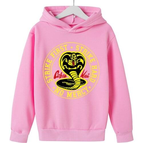 3 To 14 Years Kids Hoodies The Karate Kid Cobra Kai Hoodie Print Sweatshirt Boys Girls fashion Harajuku Jacket Child Clothes