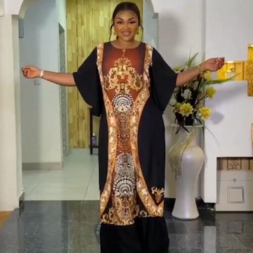 Long Maxi Dress 2021 African Dresses For Women Dashiki Summer Plus Size Dress Ladies Traditional African Clothing Fairy Dreess