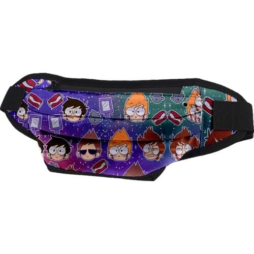 Eddsworld 3D Merch waist bag chest bag tide brand messenger student shoulder bag mobile phone small bag waterproof