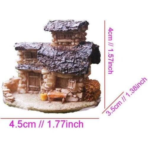 Fairy Miniature Small Stone House , Fairy Garden Supplies Terrarium Accessories