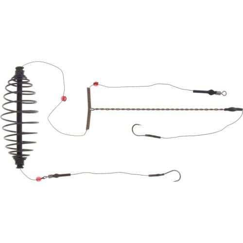 Carp Fishing Feeder Fishing Bait Lure Cage Fishing Hair Rig Feeder Cage Saving Bait Easy to Use