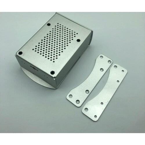 Raspberry Pi 3 Model B Plus Aluminum Silver Green Black Case Metal Enclosure RPI 3 Box Compatible with Raspberry Pi 3 Model B