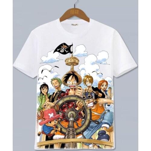 Men Women T-shirt Luffy Sauron Print Anime Clothes Cartoon T-shirt Harajuku Ullzang Japanese Fashion Oversized T-shirt Tops Tee