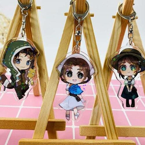 Game Identity V Joseph Desaulniers Keychian Norton Campbell Yidhra Vera Nair Emily Dale Acrylic Key Chain kawaii Pendant Llavero