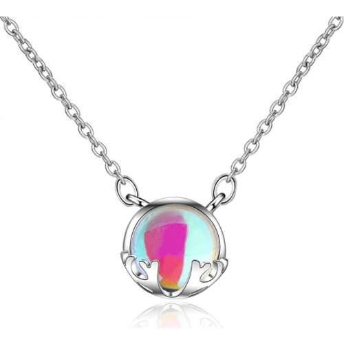 Exquisite Elk Pendant Necklace Elegant Womens Wedding Party Clavicle Chain Fashion Christmas Jewelry Gifts